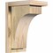 Ekena Millwork Huntington Rough Sawn Corbel w/Backplate, Douglas Fir, 6"W x 8"D x 12"H COR06X08X12HUN01RDF - alternate 1